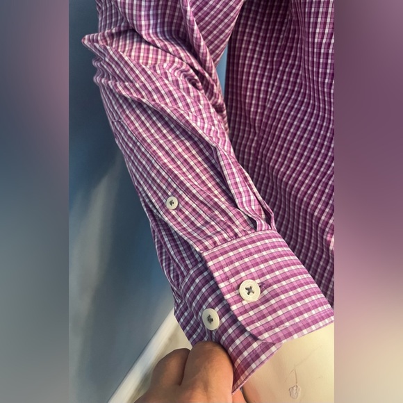 POLO Mens Long Sleeve Shirt in a Beautiful Bold Patrern! - Picture 4 of 7